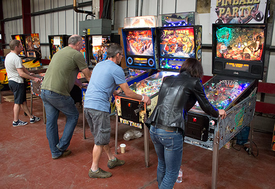 And another row of games at the back of the hall