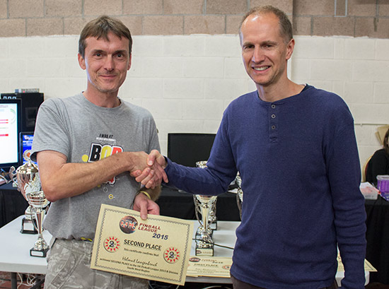 Second place in the B Division, Helmut Langenbruch