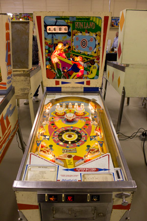 The Funland used for the electro-mechanical pinball competition
