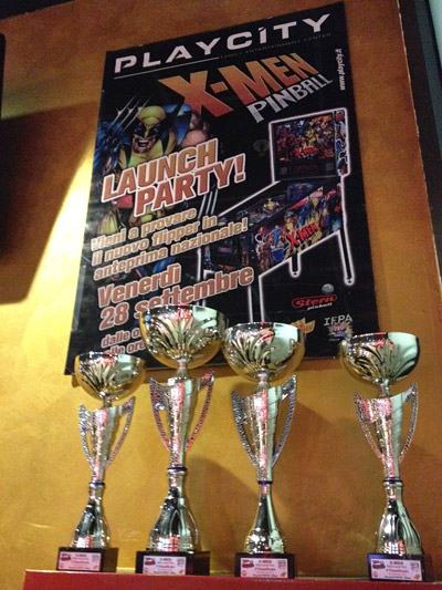 Trophies for the Launch Party at Play City, Milan