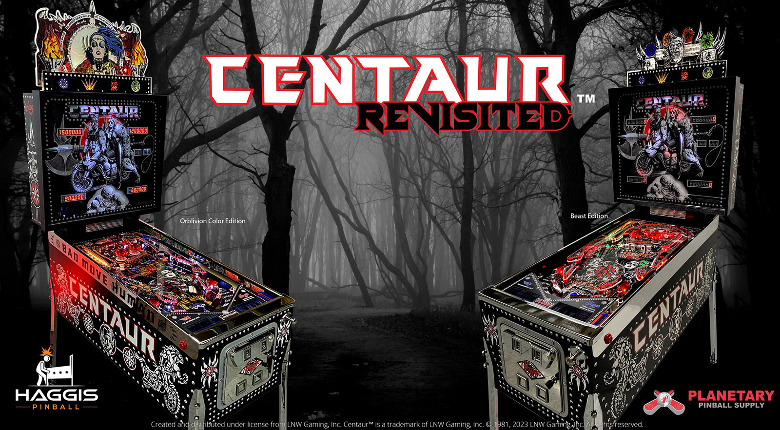 CENTAUR REVISITED ANNOUNCED – Welcome to Pinball News – First & Free