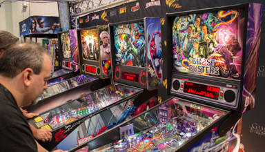 Stern Pinball's stand at Amusement Expo 2016
