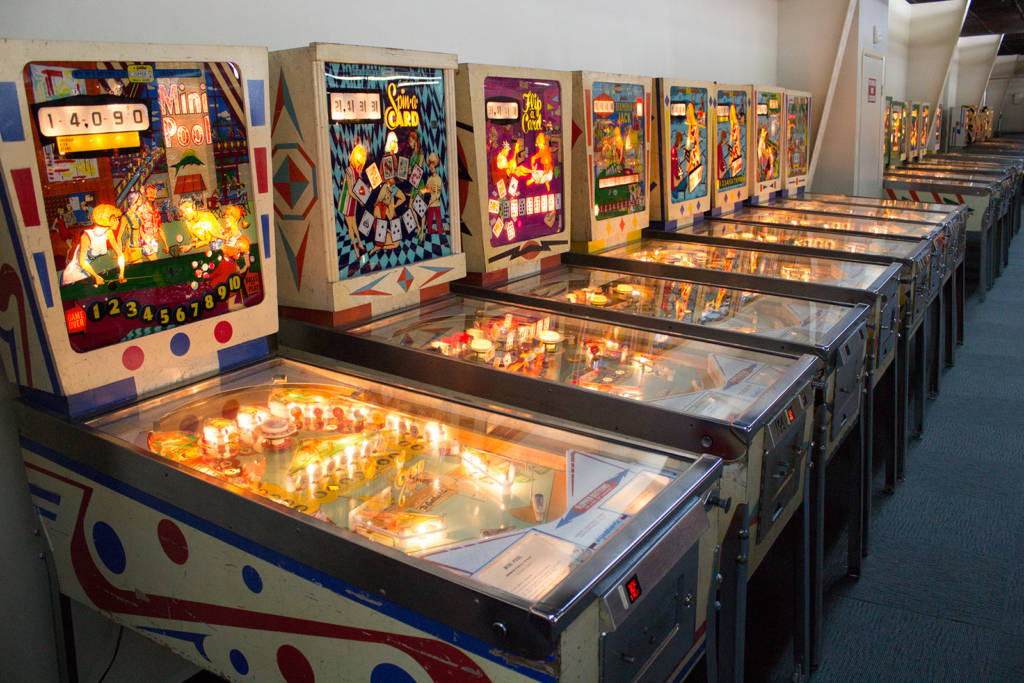 Another row of classic Gottlieb machines