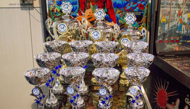 Trophies at the Dutch Pinball Masters 2016