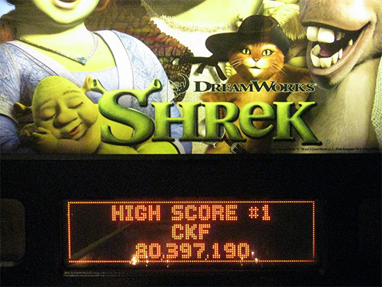 Top score on one of the Shreks