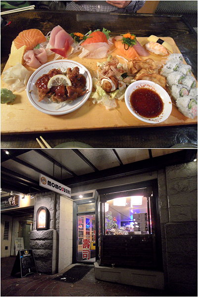 Our late dinner at Momosushi