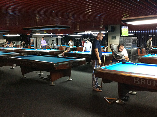 Pool tables at CityHeroes