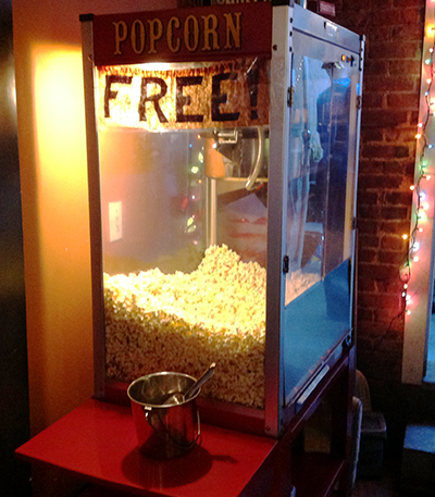 Free popcorn!