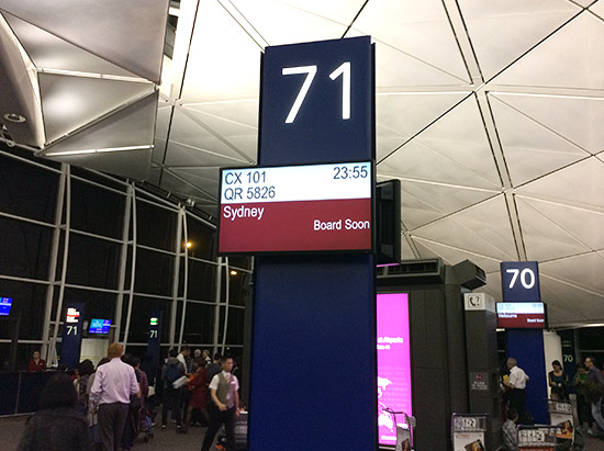 Sydney-bound