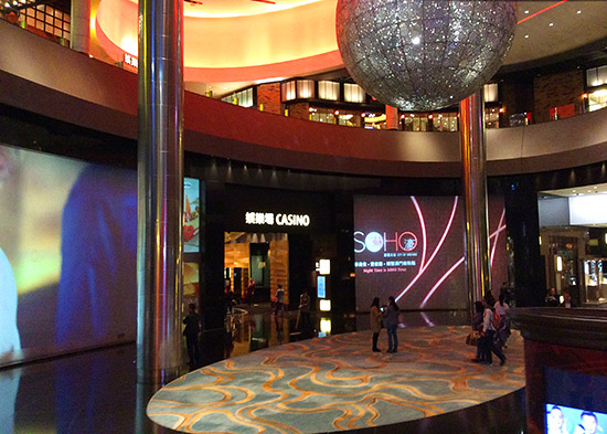 The entrance to the casino