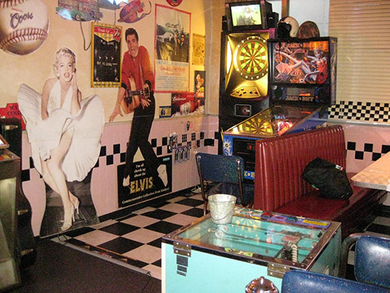 An American-style diner has to have a pinball