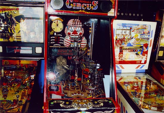 The only place to play one of the two "The Pinball Circus" pins Midway made