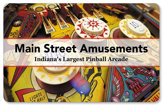 Main Street Amusements' postcard