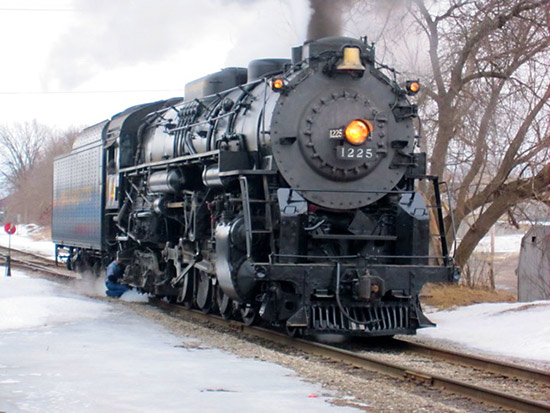 The real Polar Express steam engine