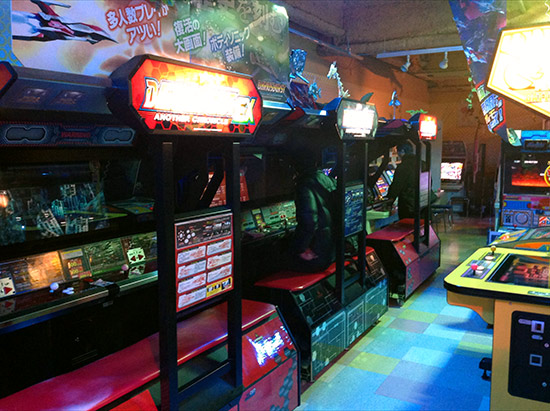 Some of the video games at the Mikado Game Centre