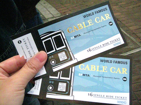 Tickets for the cable car to...