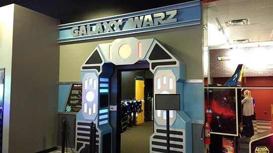 The Galaxy Warz laser tag room