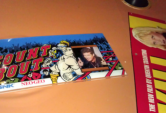 From up on the ceiling, The Hoff has you covered