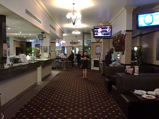 Inside the Queen Victoria Hotel