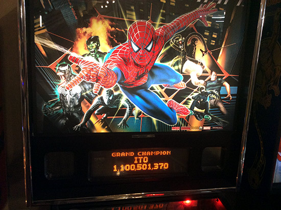 Top score on Spider-Man