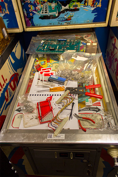 A solid-state Stern 'Pinball' gets some new connectors