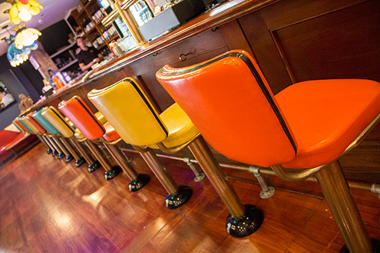 The bar stools