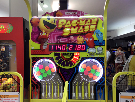 Winning score on Pac-Man Smash